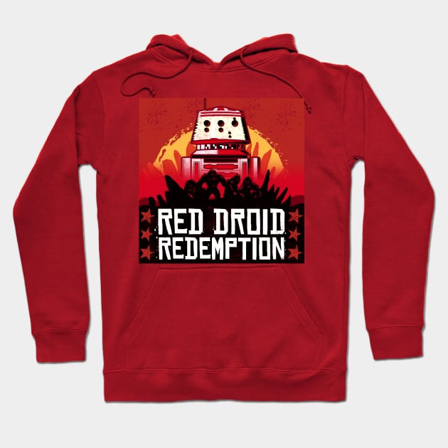 Red Droid Redemption Hoodie by Galactee 99